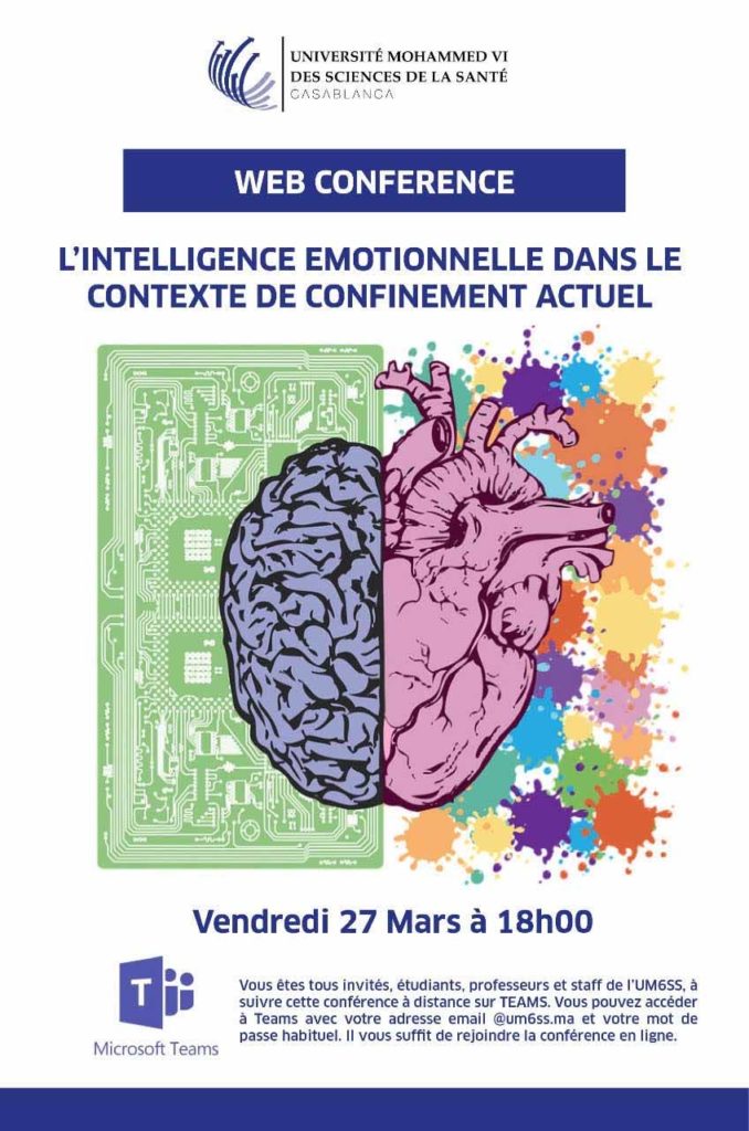 Invitation à la conférence sur l’Intelligence Emotionnelle dans le contexte de confinement actuel